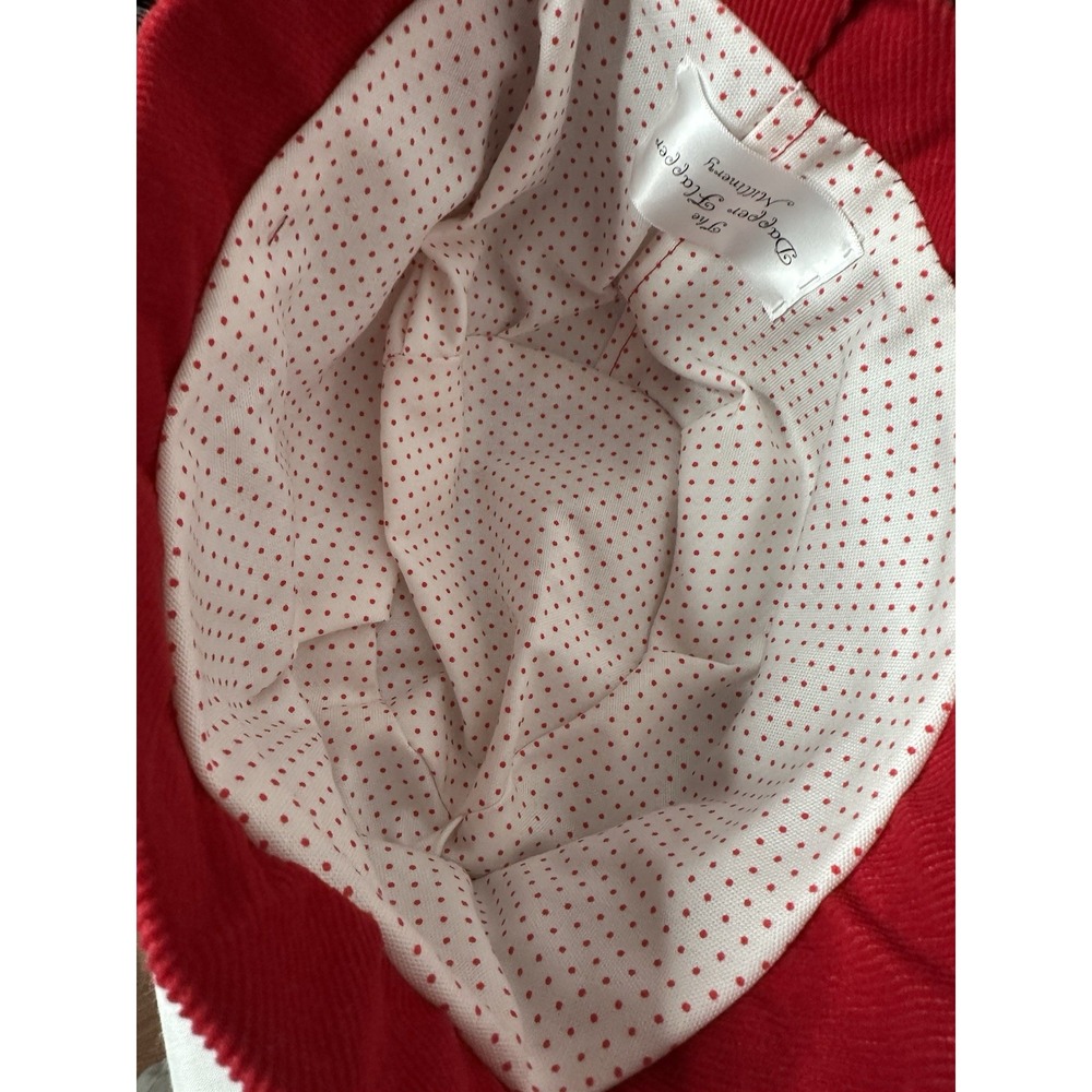 Dapper flapper Hat wool vintage Bucket Hat One Size Red Plaid - Picture 7 of 7